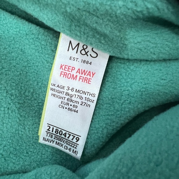 Marks & Spencer Dinosaur Print Kids One Piece Snowsuit - Picture 5 of 7